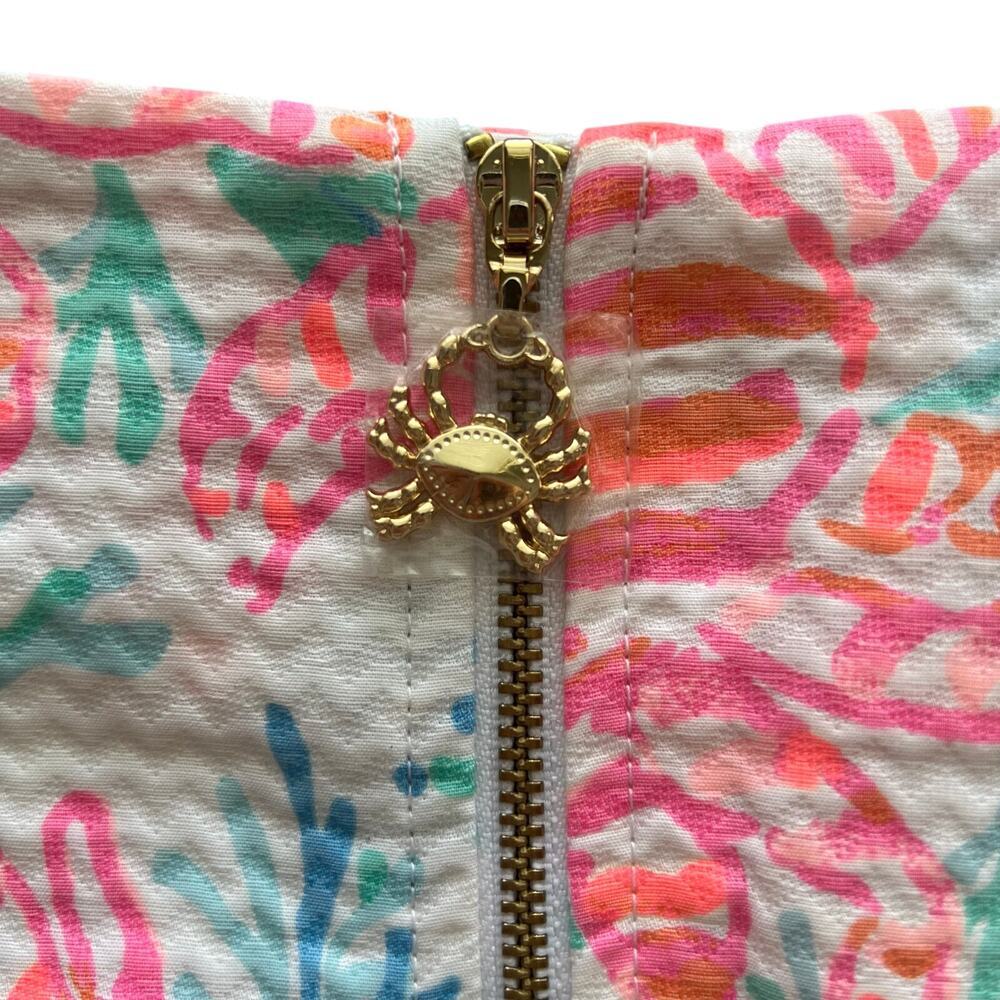 Lily Pulitzer Marigold Skort Crab Print Resort White Size 0 - Picture 6 of 8